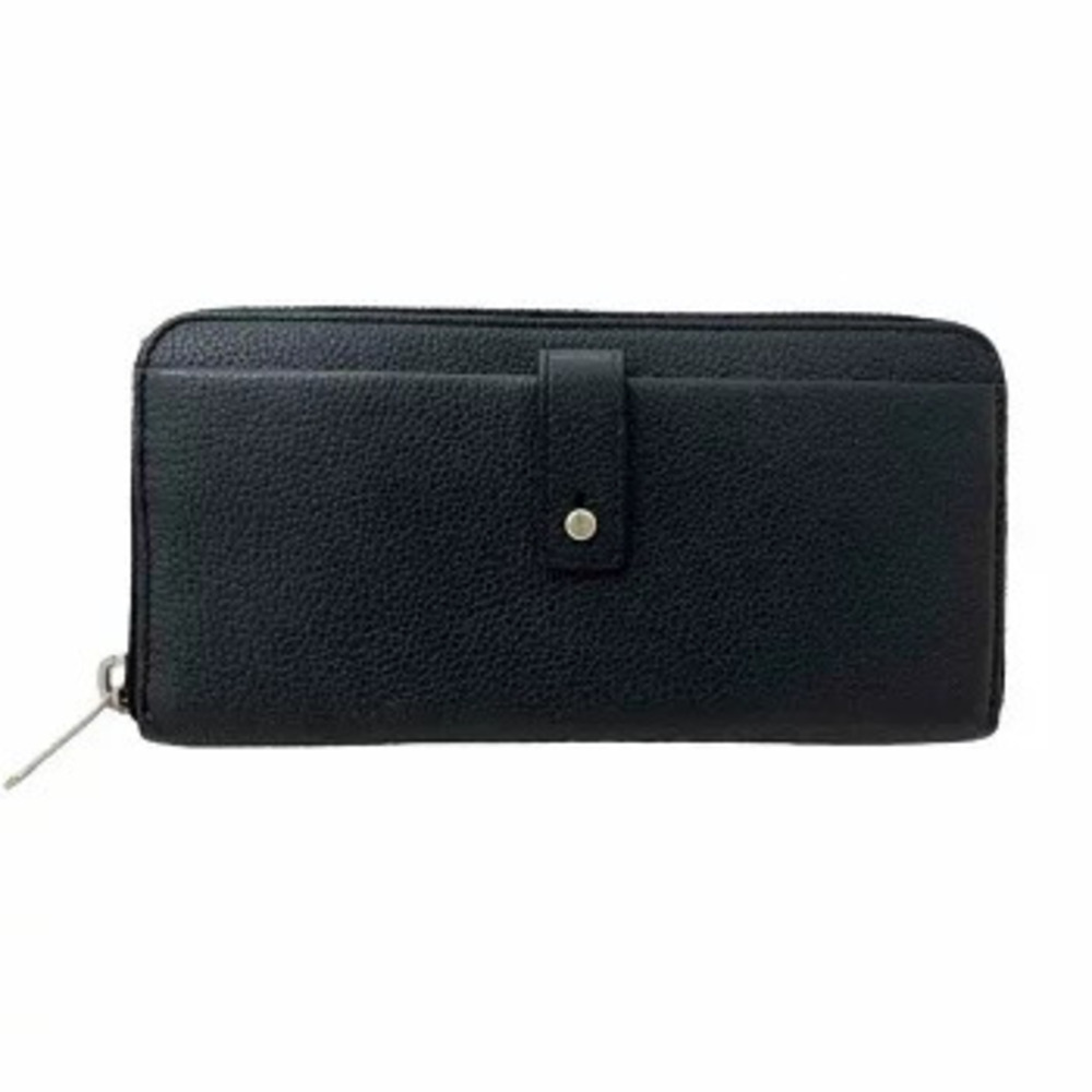 SAINT LAURENT Sac de Jour Zip Wallet Leather Round Zipper Long